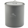 POT 75 CL EN TITANE TOAKS SANS POIGNEES AVEC COUVERCLE