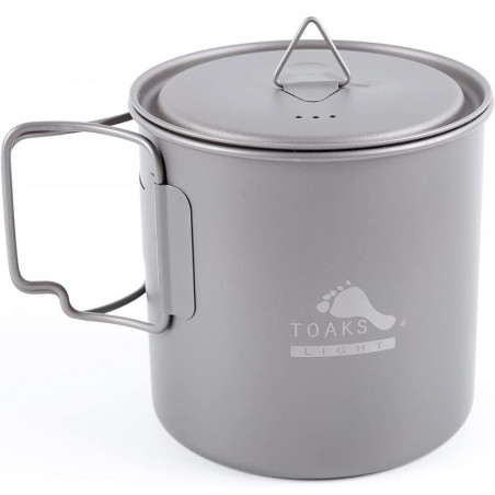 POT 65 CL EN TITANE TOAKS AVEC POIGNEES ET COUVERCLE