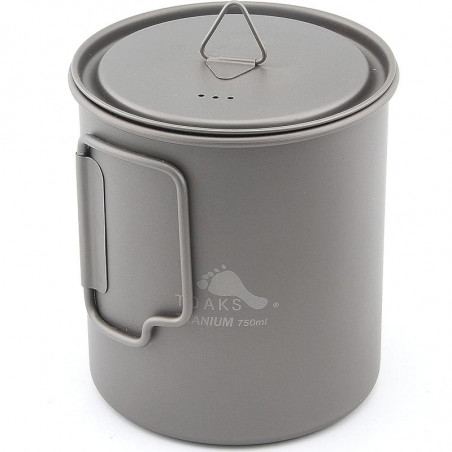 POT TITANE TOAKS 75 CL AVEC COUVERCLE ET POIGNEES POUR RANDONNER