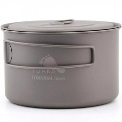 POPOTE TITANE 700 ML TOAKS POUR LE TREKKING MINIMALISTE