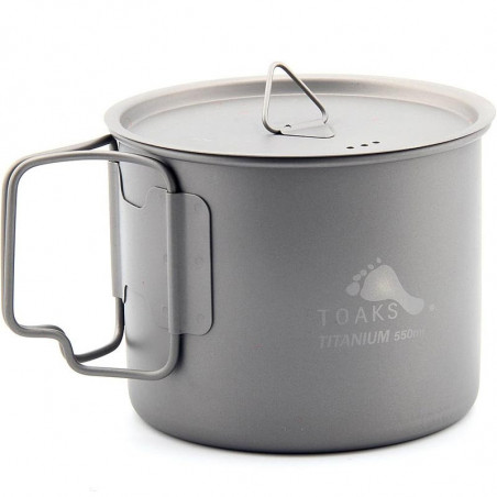 TASSE TITANE 55 CL TOAKS AVEC COUVERCLE ET POIGNEES REPLIABLES