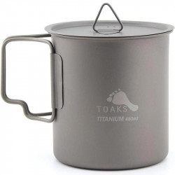 TASSE TITANE TOAKS 45 CL AVEC COUVERCLE ULTRA LIGHT