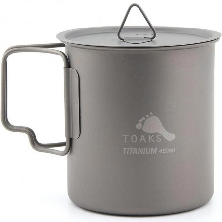 TASSE TITANE TOAKS 45 CL AVEC COUVERCLE ULTRA LIGHT