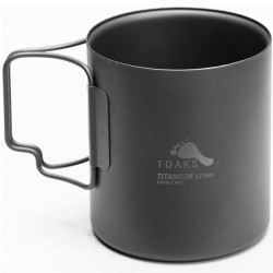 TASSE TITANE DOUBLE PAROI ISOTHERME 370 ML TOAKS