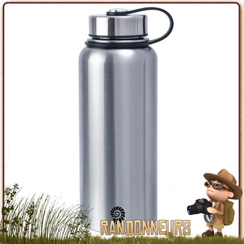 Gourde acier Inox Isotherme 1L Origin Outdoors randonnée bouchon sport