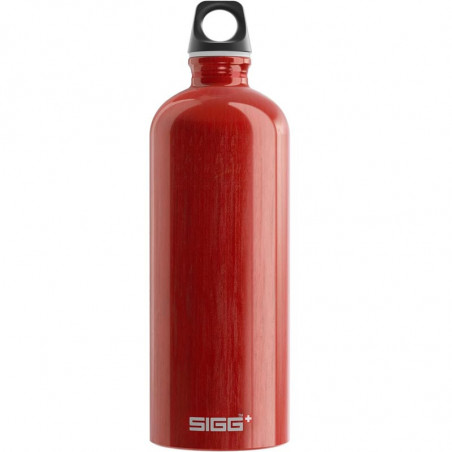 GOURDE SIGG TRAVELLER 1 LITRE ALUMINIUM ROUGE
