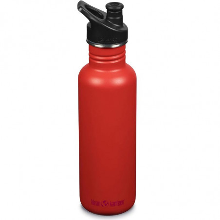 GOURDE KLEAN KANTEEN CLASSIC INOX SPORT 80 CL ROUGE