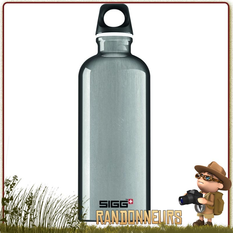 Bouteille d'eau pliable de 0,6 L, Hydratation Portable