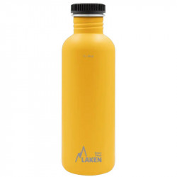 BOUTEILLE BASIC INOX 1 LITRE LAKEN JAUNE