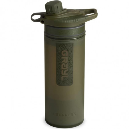 GOURDE FILTRANTE SURVIE GEOPRESS GRAYL 710 ML VERT ARMEE