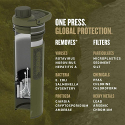 GOURDE DE FILTRATION POUR LES VIRUS GRAYL ULTRAPRESS 50 CL