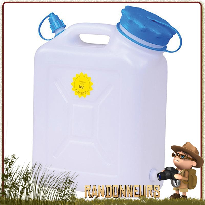 Jerrican rigide Large Ouverture 10L Huenersdorff eau potable alimentaire