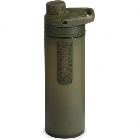 GOURDE FILTRANTE DE SURVIE ULTRAPRESS GRAYL 0.5 LITRES VERT ARMEE