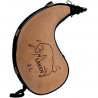 GOURDE ESPAGNOLE EN PEAU DE BETE 2 LITRES COURBEE LAKEN