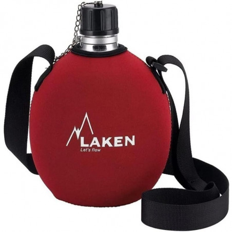 GOURDE LAKEN ALUMINIUM AVEC HOUSSE NEOPRENE ET BANDOULIERE