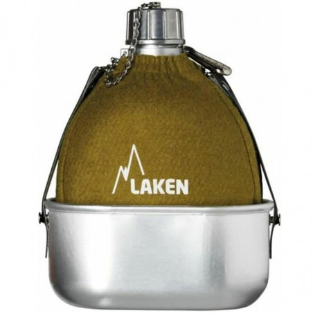 GOURDE AVEC QUART ALUMINIUM LAKEN ET HOUSSE FEUTRE