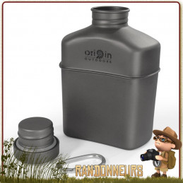 Bouteille Ti-Lid Titanium 650 ml VARGO gourde randonnée ultra légère