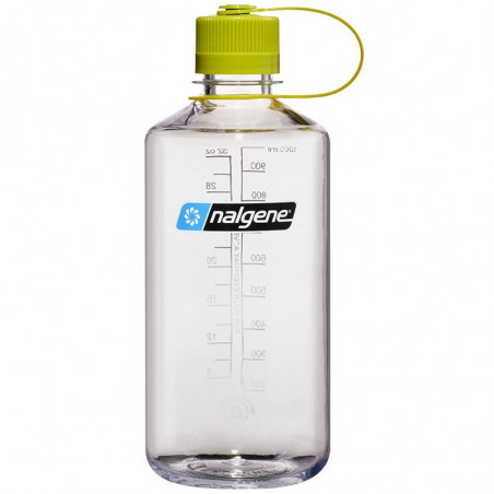 BOUTEILLE PETIT GOULOT PLASTIQUE NALGENE 1 LITRE TRANSPARENT