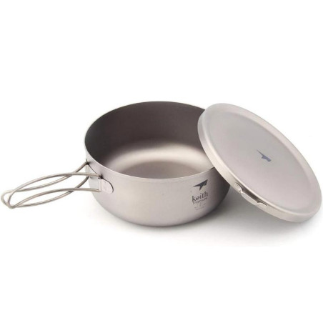 BOITE BOL TITANE AVEC COUVERCLE 80 CL KEITH LUNCH BOX