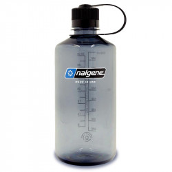 BOUTEILLE PETITE OUVERTURE 1 LITRE NALGENE GRISE POUR RANDONNER