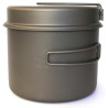 Popote titane Toaks 1600 ml avec poêle randonnée bivouac ultra léger