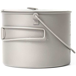 Popote titane Toaks 1300 ml avec anse pot randonnée bushcraft ultra légère