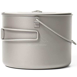 Pot titane Toaks 1600 ml avec anse cuisson en randonnée bivouac bushcraft