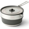 Casserole pliante inox Detour 1.8L Sea to Summit pot repliable randonnée