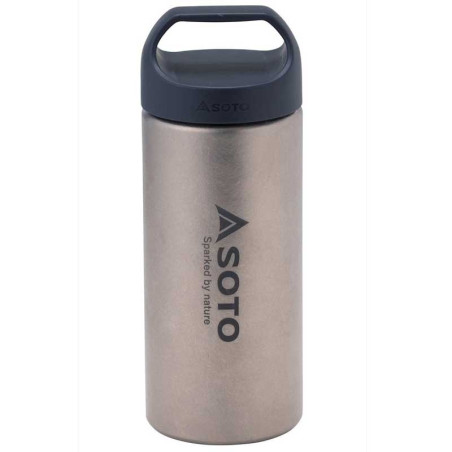 Gourde SOTO Aero Bottle 200 ml titane double paroi isotherme pour randonnée et bivouac