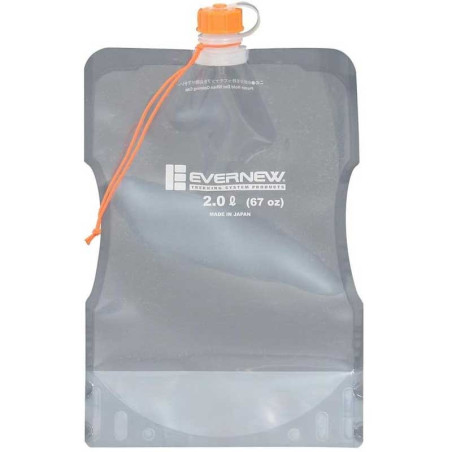 Jerrican souple Evernew Water Carry 2L pour transport d’eau potable en expédition outdoor