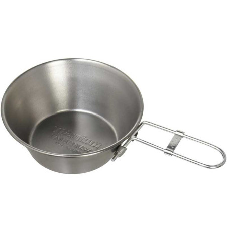 Tasse Sierra Evernew Titanium Sierra Cup FD 310 ml titane pliable pour randonnée légère et trek minimaliste