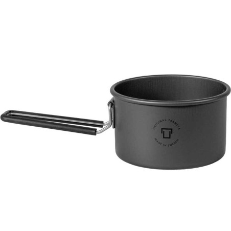 Tasse popote Trangia T-Cup hard anodized noire 500 ml ultralégère pour randonnée légère, trek solo et bivouac minimaliste