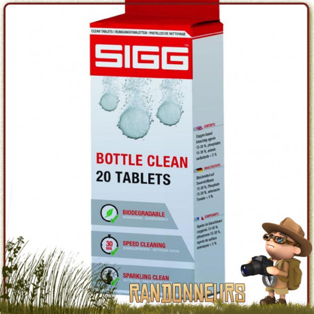 Tablettes de Nettoyage SIGG pour gourde