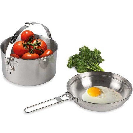 Grande popote inox Tatonka Kettle 4 litres camping familial scouts feu de camp
