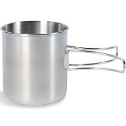 Mug inox Tatonka Handle Mug 600 bushcraft bivouac feu de camp camping sauvage