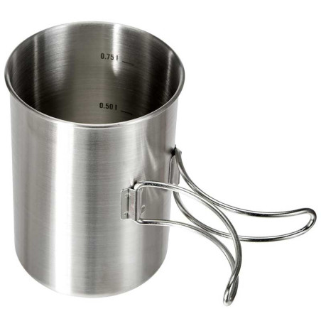 Mug inox Tatonka Handle Mug 850 compatible gourde Nalgene bushcraft bivouac feu de camp
