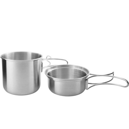 Mug inox Tatonka Handle Mug 500 Set bushcraft bivouac minimaliste feu de camp Nalgene