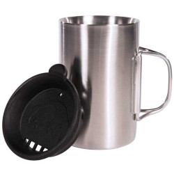 Tasse isotherme inox Tatonka Thermo 350 bureau voyage café chaud poignées repliables durable