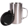 Tasse isotherme inox Tatonka Thermo 350 bureau voyage café chaud poignées repliables durable
