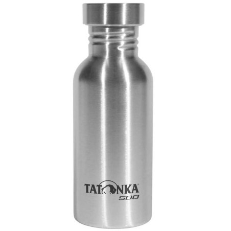 Gourde inox Tatonka Steel Bottle Premium 0,5 litre randonnée voyage robuste durable sans BPA