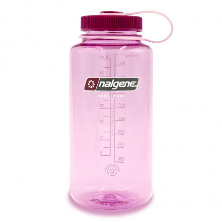 gourde nalgene large goulot 1 litre rose