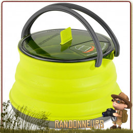 Bouilloire pliable XKETTLE 130 cl Sea To Summit en silicone alimentaire résistant à la chaleur pour bivouac ultra léger