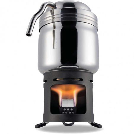 SET CAFETIERE INOX AVEC RECHAUD HEXAMINE ESBIT POUR RANDONNER