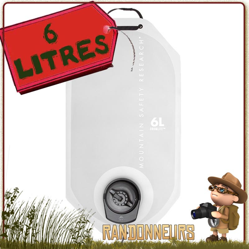 Poche hydratation DROMLITE V2 6 Litres pour randonner léger MSR