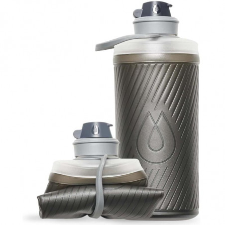 GOURDE-PLIANTE-FLUX-1L-HYDRAPAK-SOUPLE-GRISE ULTRA LEGERE