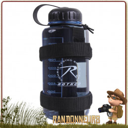 porte gourde bouteille Nalgene,  permet de transporter une gourde militaire type Nalgene sur un sac à dos armée tactique