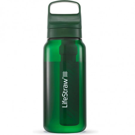 GOURDE GO SERIE AVEC FILTRE LIFESTRAW 1 LITRE VERTE