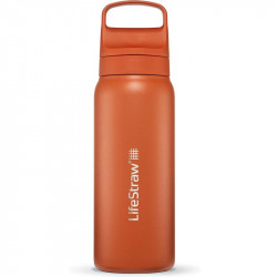 BOUTEILLE ISOTHERME AVEC FILTRE EAU LIFESTRAW 0.70 LITRES INOX