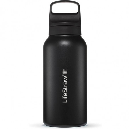 GOURDE DOUBLE PAROI INOX FILTRANTE GO SERIE LIFESTRAW 1 LITRE