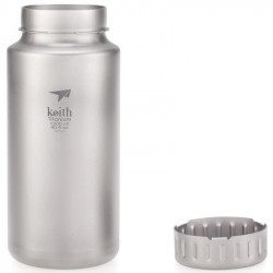 GOURDE 1.2 LITRES TITANE LARGE GOULOT KEITH